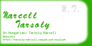 marcell tarsoly business card